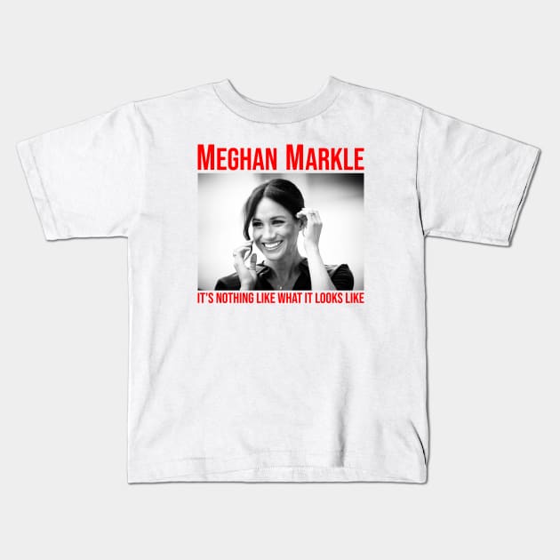 Meghan Markle Quotes Kids T-Shirt by Mavioso Pattern